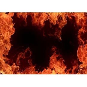 BELECO 7x5ft Fabric Fire Backdrop for Party Photoshoot Roaring Fire Flames Backdrop Black Fire Background Bonfire Party School Activities Birthday Shoot Fire Party Decorations Photo Studio Props