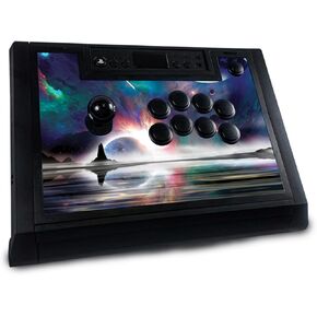 غلاف ألعاب متوافق مع Hori Fighting Stick Alpha (PS5، PS4، PC) - Space Horizon - غطاء لاصق واقٍ من الفينيل 3M ممتاز - سهل الاستخدام | صُنع في الولايات المتحدة الأمريكية بواسطة MightySkins
