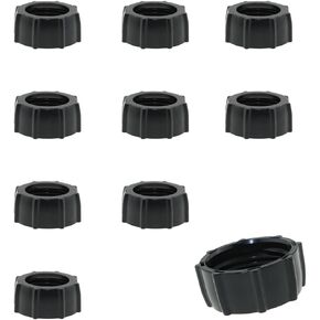 DGZZI 10PCS Black Car Phone Holder Collet Accessory Plastic Fastening Nut Screw on Ball Joint Fixed Adapter Head Holder Ring for Phone Vent Handlebar Kit Camera