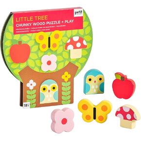 Petit Collage Little Tree Chunky Wood Puzzle + Play