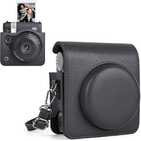 Protective Carry Case Compatible with Fujifilm Instax Mini 99 Instant Camera, Instax Mini 99 Retro Case/Cover with Adjustable Strap - Black