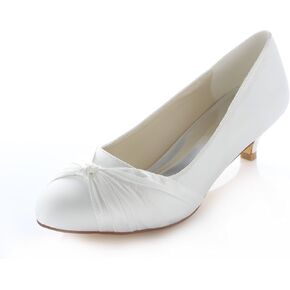 Emily Bridal Lace Mother Shoes Round Toe Wedding Shoes Bridal Shoes