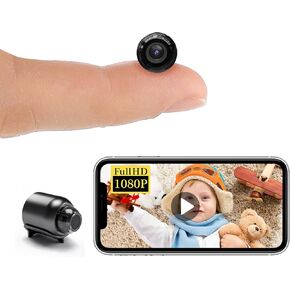 Smallest Wireless WiFi Concealed Camera,HD1080P Portable Camera with Video Recording Live Feed,Baby Monitor,Nanny Cam,with Night Vision,Motion Detection,Cloud Storage for Security with iOS AndroidAPP