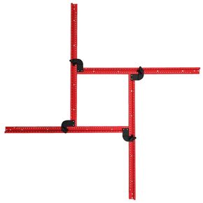 Router Jigs Router Guides for Woodworking, Adjustable Square Router Template Guide, Groove Router Jig 26.77 by 26.77 Inches, Routing Squares and Rectangles for Cutting Board
