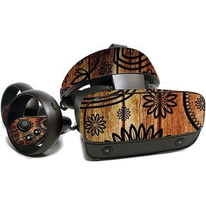 MightySkins Skin for Oculus Rift S - Wooden Floral | Protective, Durable, and Unique Vinyl Decal wrap Cover | Easy to Apply, Remove, and Change Styles | Made in The USA