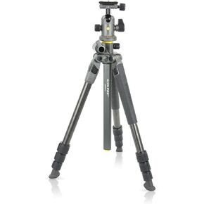 VANGUARD ALTA PRO 2+ 264CB 4-Section Carbon Fiber Tripod with BH-100 Ball Head, Gray ALTA PRO 2+ 264CB CF Tripod and 3POD HPG Pistol Grip Head ARCA QR