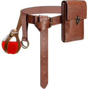 Renaissance Belt Pouch Waist Bag Pouch Skirt Hike Medieval Bag Ren Faire Costume Accessories for Halloween