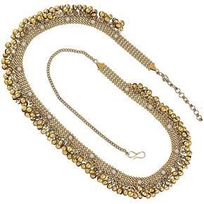Aheli Bollywood Style Waist Chain Jewelry Kamarband Patta Womens Belly Chain Sari Saree Belt Indian Traditional Ethnic Jewelry for Woman