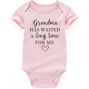 promoted to grandma has waited a long time for me baby pregnancy announcement gender neutral baby clothes