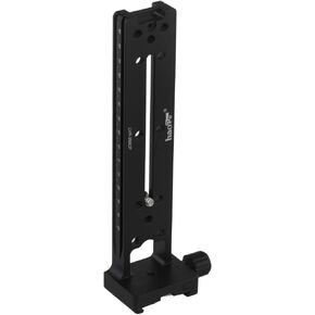 Haoge LVR-200CP 200mm Dual Dovetails Nodal Slide Vertical Rail with 90 Degree Quick Release Clamp Compatible with Arca-Swiss SUNWAYFOTO