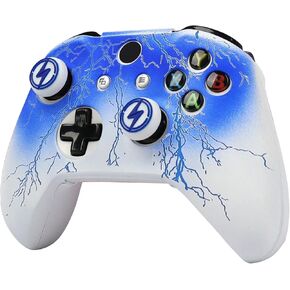 ROTOMOON Lightning Silicone Controller Skins for Xbox One with 2 Thumb Grips, Sweat-Proof Anti-Slip Controller Cover Skin Protector Compatible with Xbox One S/X Controller