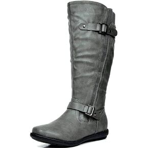 DREAM PAIRS Women's Wide Calf Knee High Boots, Fashion Faux Fur-Lined Winter Boots