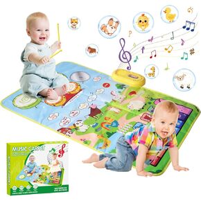 Music mat Baby Toy 6-12 Months Toddler Toys for 1 2 3 Year Old Girl Gifts for 1 2 3 Year Old Girls Birthday Gift Sensory Toys for Toddlers 1-3 Year Old Toys for 1 + Year Old Girl Toddler Girl Toys 2-3