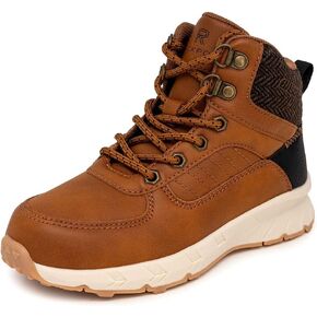 Rockport Kids Shoes Hiking Boots Boys with Bungee & Strap, Outdoor Trekking Shoes with Traction Outsole (Big Kid/Little Kid)