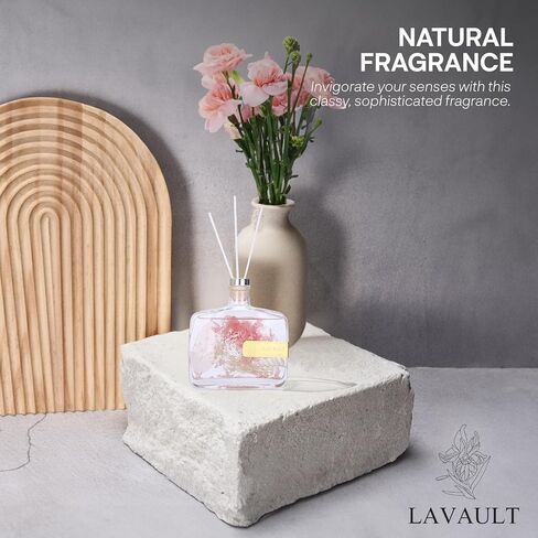 Scented Reed Diffuser for Bathroom, Office, Living Room, Bedroom - Fragrance Gift Set - Essential Oil Diffusers for Aromatherapy - Room Aroma Fresheners - 100ml Ocean Scent in Saudi Arabia