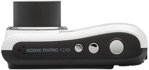 كاميرا رقمية KODAK PIXPRO Friendly Zoom FZ45-WH بدقة 16 ميجابكسل مع زووم بصري 4X وزاوية عريضة 27 مم وشاشة LCD مقاس 2.7 بوصة (أبيض) مع مجموعة تنظيف وبطاقة ذاكرة 32 جيجابايت وحقيبة كاميرا وبطاريات (5 عناصر) in Saudi Arabia