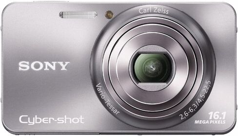 كاميرا Sony Cyber-Shot DSC-W570 16.1 ميجابكسل رقمية ثابتة مع عدسة Carl Zeiss Vario-Tessar 5x واسعة الزاوية وشاشة LCD 2.7 بوصة (فضية) (متجددة) in Saudi Arabia