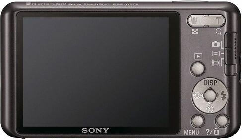 كاميرا Sony Cyber-Shot DSC-W570 16.1 ميجابكسل رقمية ثابتة مع عدسة Carl Zeiss Vario-Tessar 5x واسعة الزاوية وشاشة LCD 2.7 بوصة (فضية) (متجددة) in Saudi Arabia