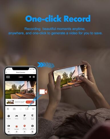كاميرا مراقبة LaView 4MP و5MP 5G&2.4 جيجا هرتز واي فاي خارجية سلكية ملونة للرؤية الليلية، كاميرات 2K لأمن المنزل، كشف الإنسان بالذكاء الاصطناعي والتتبع التلقائي (عبوتان أبيضتان) in Kuwait