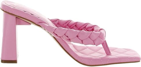 Jessica Simpson Zaliye Women's Faux Leather Block Heel Slide Sandals in Saudi Arabia