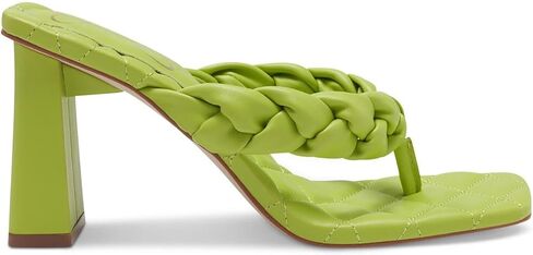 Jessica Simpson Zaliye Women's Faux Leather Block Heel Slide Sandals in Saudi Arabia