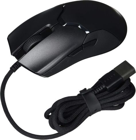 Razer Viper 8KHz Ultralight Ambidextrous Wired Gaming Mouse: Fastest Gaming Switches - 20K DPI Optical Sensor - Chroma RGB Lighting - 8 Programmable Buttons - 8000Hz HyperPolling - Classic Black in Saudi Arabia