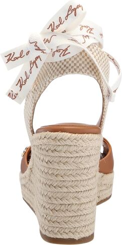 صندل KARL LAGERFELD للسيدات من Cecilia Ankle Wrap Wedge Espadrille in Saudi Arabia