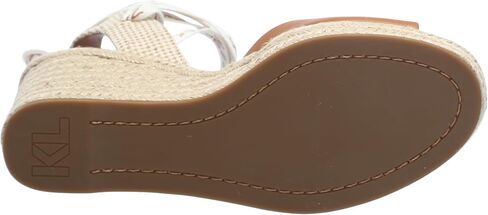 صندل KARL LAGERFELD للسيدات من Cecilia Ankle Wrap Wedge Espadrille in Saudi Arabia