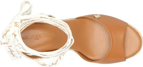صندل KARL LAGERFELD للسيدات من Cecilia Ankle Wrap Wedge Espadrille in Saudi Arabia