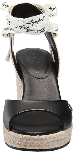 صندل KARL LAGERFELD للسيدات من Cecilia Ankle Wrap Wedge Espadrille in Kuwait