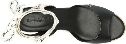صندل KARL LAGERFELD للسيدات من Cecilia Ankle Wrap Wedge Espadrille in Kuwait