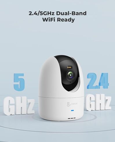 4MP/2.5K Pan Tilt Indoor Camera with Motion Tracking, 2.4/5GHz WiFi Cameras for Home Security, AI Detection, Plug-in Pet Camera, 2-Way Audio, Color Night Vision in Saudi Arabia