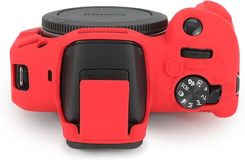 EOS R100 Camera Case & LCD Screen Protector Accessories Kit, Soft Silicone Case for Canon EOS R100 Camera, Lightweight Skin Body Rubber Protective Cover for EOS R100 - Pink in Saudi Arabia