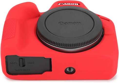 EOS R100 Camera Case & LCD Screen Protector Accessories Kit, Soft Silicone Case for Canon EOS R100 Camera, Lightweight Skin Body Rubber Protective Cover for EOS R100 - Pink in Saudi Arabia