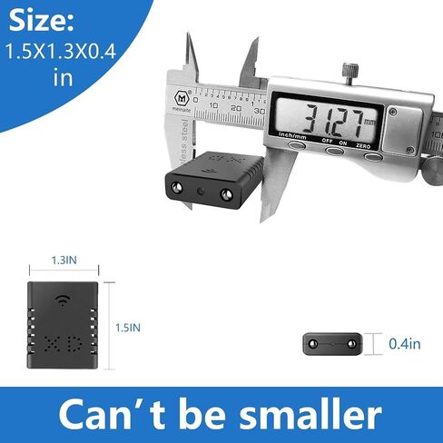 Smallest Wireless WiFi IP Camera,HD1080P Battery Camera,Baby Monitor Nanny Cam Pet Camera with Video Recording Live Feed Night Vision,Motion Detection,Cloud Storage for Security with iOS Android APP in Saudi Arabia