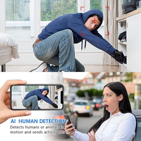 Smallest Wireless WiFi IP Camera,HD1080P Battery Camera,Baby Monitor Nanny Cam Pet Camera with Video Recording Live Feed Night Vision,Motion Detection,Cloud Storage for Security with iOS Android APP in Saudi Arabia
