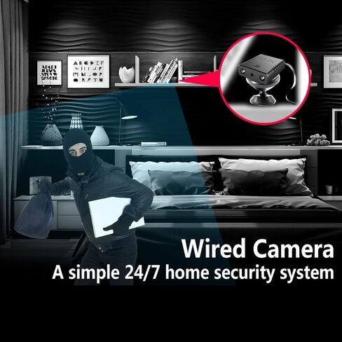 Smallest Wireless WiFi IP Camera,HD1080P Battery Camera,Baby Monitor Nanny Cam Pet Camera with Video Recording Live Feed Night Vision,Motion Detection,Cloud Storage for Security with iOS Android APP in Saudi Arabia