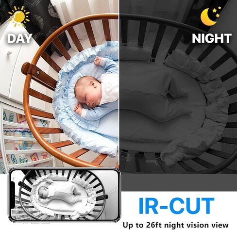 Smallest Wireless WiFi IP Camera,HD1080P Battery Camera,Baby Monitor Nanny Cam Pet Camera with Video Recording Live Feed Night Vision,Motion Detection,Cloud Storage for Security with iOS Android APP in Saudi Arabia