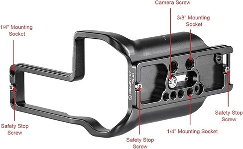 SUNWAYFOTO PCL-R3 دعامة على شكل حرف L مخصصة لكاميرا Canon R3 DSLR لوحة Arca السويسرية in Saudi Arabia