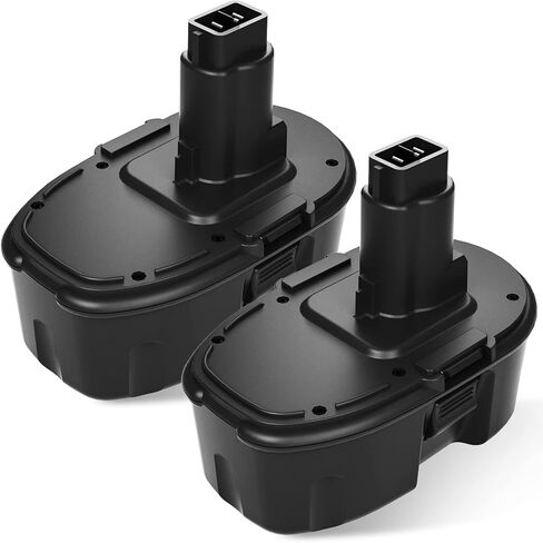 18V 4500mAh DC9096 DC9098 Replacement Battery Compatible with Dewalt 18V Battery Ni-MH DC9099 DC970 DW9095 DW9096 DW9098 DW9099 DE9039 DE9095 DE9096 DE9098 DE9503 2 Pack in Kuwait