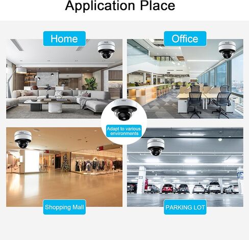 كاميرا EVERSECU 4K 8MP (HD-TVI/AHD/CVI/تناظرية) 4 في 1 Sony CMOS بقبة معدنية خارجية، كاميرا تناظرية بالأشعة تحت الحمراء للرؤية الليلية والنهارية، كاميرا قبة مقاومة للتخريب للمراقبة بالفيديو المنزلي in Kuwait