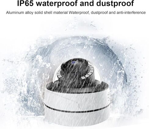 كاميرا EVERSECU 4K 8MP (HD-TVI/AHD/CVI/تناظرية) 4 في 1 Sony CMOS بقبة معدنية خارجية، كاميرا تناظرية بالأشعة تحت الحمراء للرؤية الليلية والنهارية، كاميرا قبة مقاومة للتخريب للمراقبة بالفيديو المنزلي in Kuwait