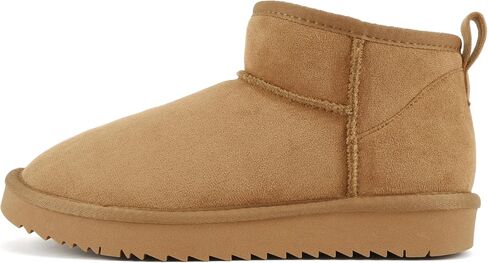Soda “Mutual" ~ Women Round Toe Lug Sole Low Flatform Sherpa-lined Ankle Bootie in Saudi Arabia