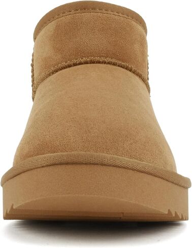 Soda “Mutual" ~ Women Round Toe Lug Sole Low Flatform Sherpa-lined Ankle Bootie in Saudi Arabia