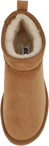 Soda “Mutual" ~ Women Round Toe Lug Sole Low Flatform Sherpa-lined Ankle Bootie in Saudi Arabia