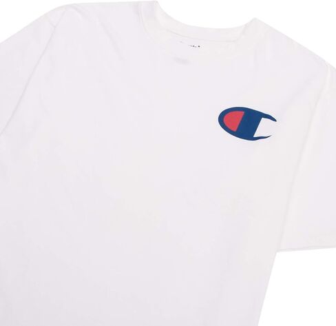 Champion Mens Big and Tall T Shirt, Crewneck Men Tees 2 Pack (2XLT, White/Black) in Saudi Arabia