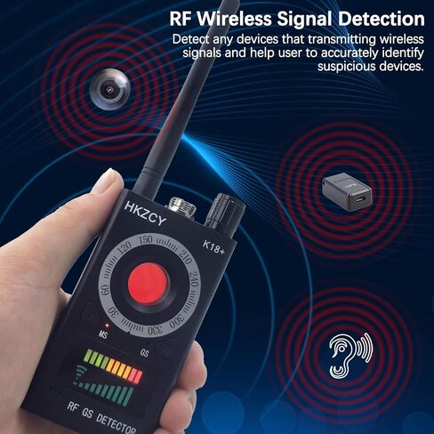 Professional Grade Hidden Camera Detectors GPS Tracker Detector Wireless Bug Detector HD Spy Camera Finder Enhanced Infrared Detection Advanced Antenna for Hotel Meeting Rooms Home Privacy Protection in Saudi Arabia