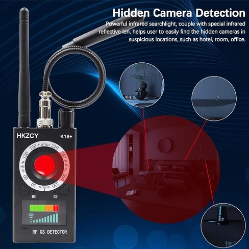 Professional Grade Hidden Camera Detectors GPS Tracker Detector Wireless Bug Detector HD Spy Camera Finder Enhanced Infrared Detection Advanced Antenna for Hotel Meeting Rooms Home Privacy Protection in Saudi Arabia