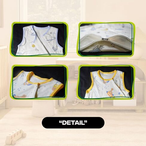 Baby Sleep Sack 6-18 Months 100% Cotton Infant Toddler Sleeping Sack 2-Way Zipper Lightweight Sleepsack in Saudi Arabia