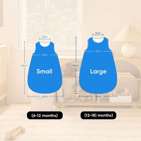 Baby Sleep Sack 6-18 Months 100% Cotton Infant Toddler Sleeping Sack 2-Way Zipper Lightweight Sleepsack in Saudi Arabia